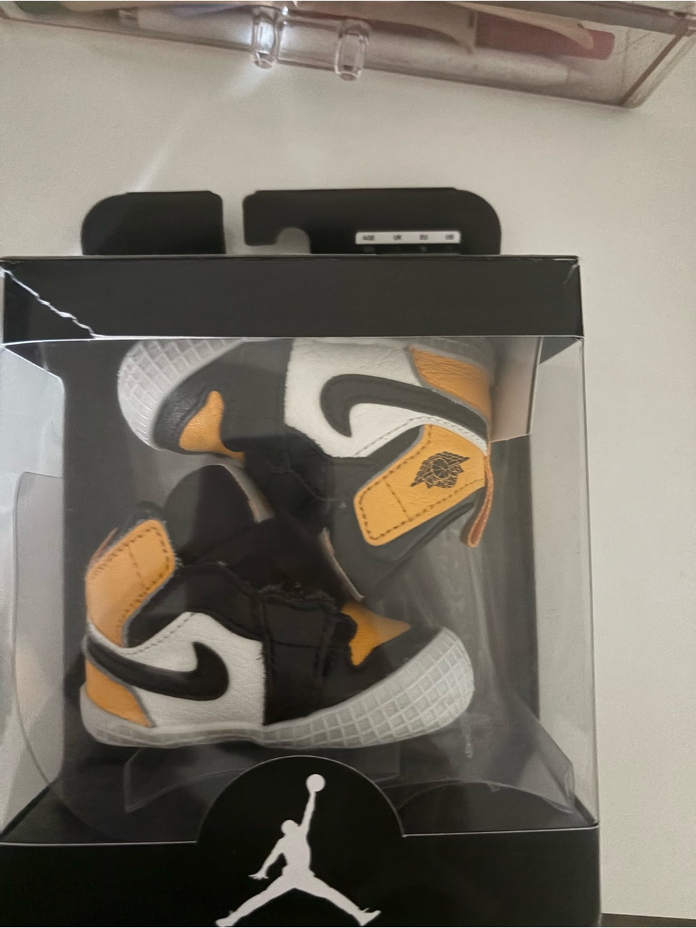 Nike Toddler Black White Yellow Mini Sneakers